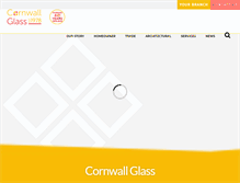 Tablet Screenshot of cornwallglass.co.uk